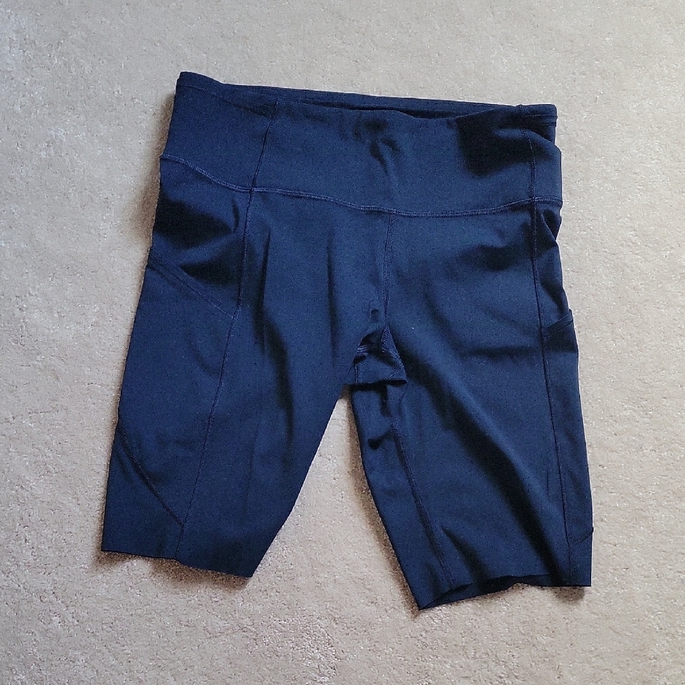 Women's Navy Lululemon Bike Shorts